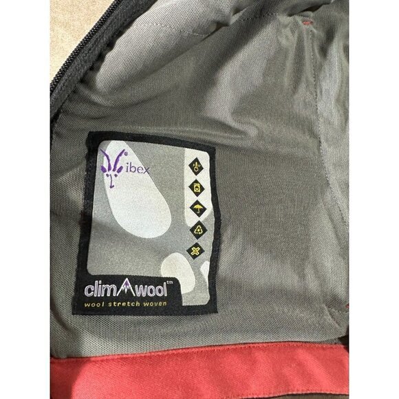 Peak iBex Climawool Stretch Woven Mens Full Zip Vest Outdoor Jacket Black Red S - Picture 6 of 8